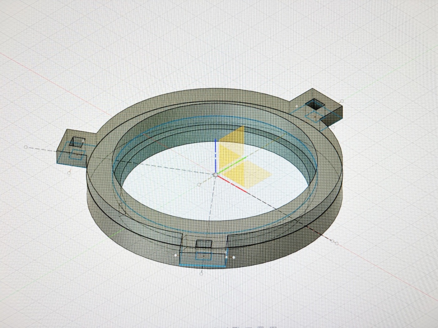 CAD-Konstruktion eines individuellen Lautsprecher-Adapterrings