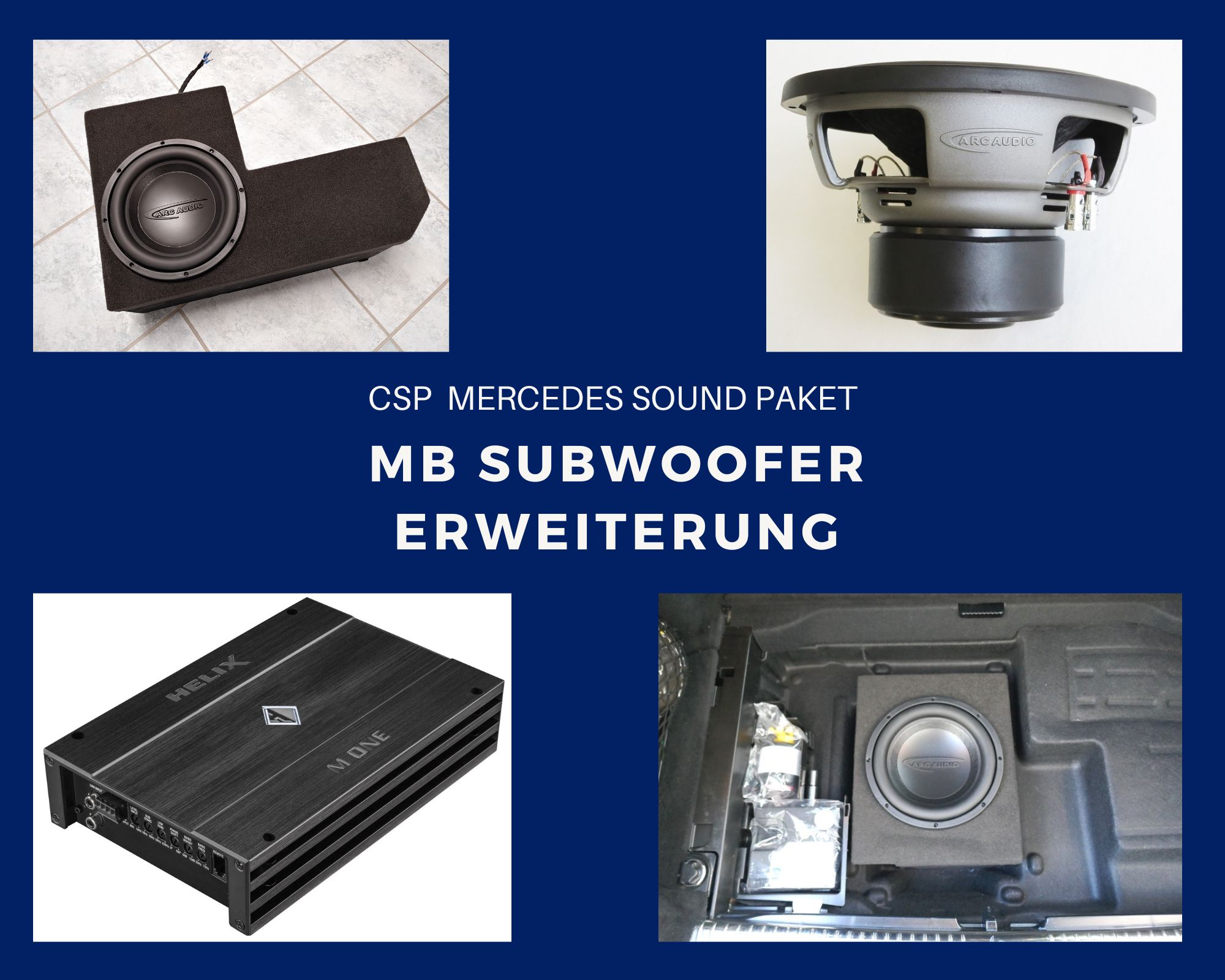 CSP Sound Paket Mercedes Subwoofer Upgrade