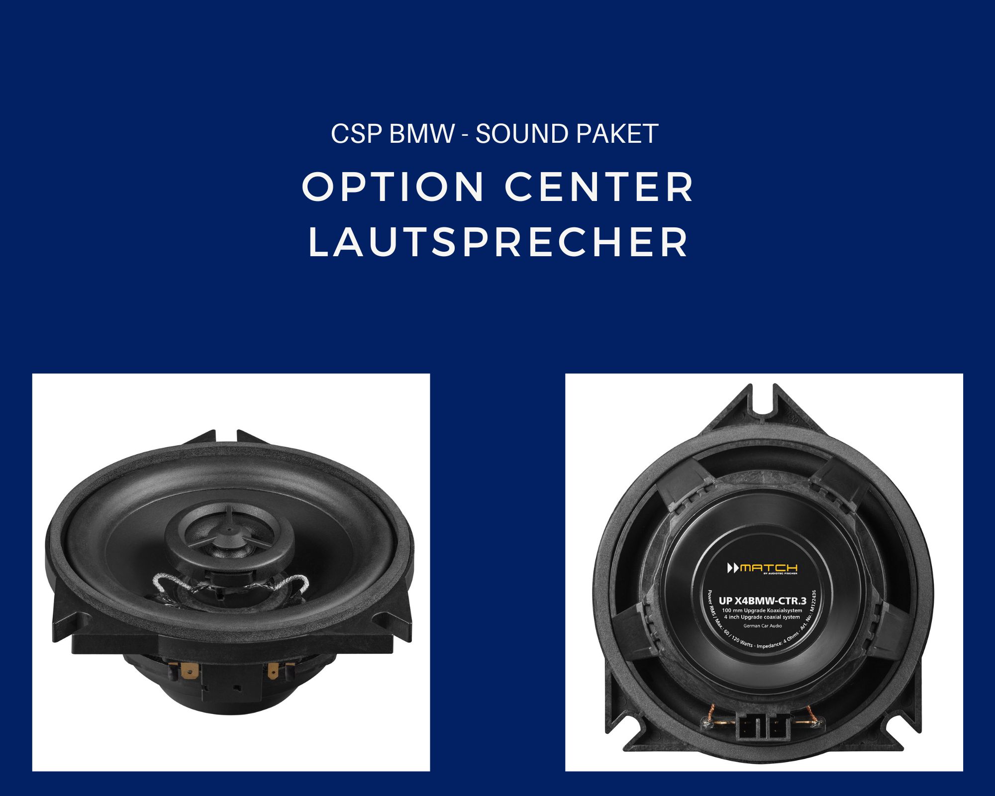 CSP Sound Paket BMW Option Center Lautsprecher