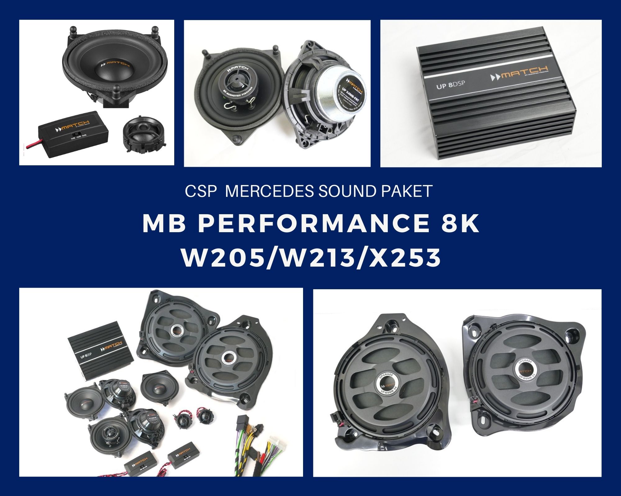 CSP Sound Paket Performance 8K Mercedes W205 W213 X253