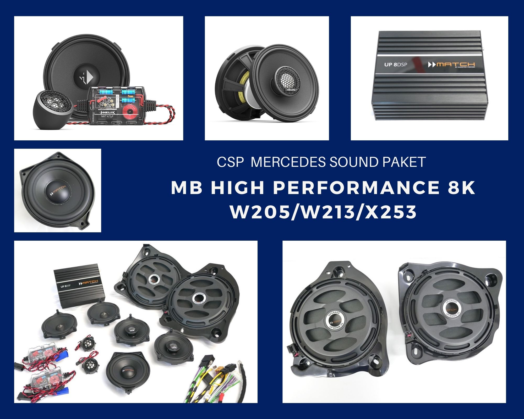 CSP Sound Paket High Performance 8K Mercedes W205 W213 X253